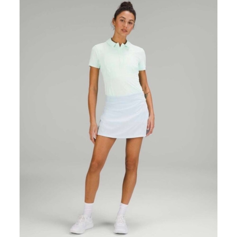 Lululemon Mint Green Quarter Button Polo Shirt 12